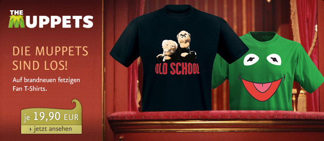 Farbenfrohe Muppets Shirts mit Kermit, Waldorf & Statler - Ab 19,90 EUR
